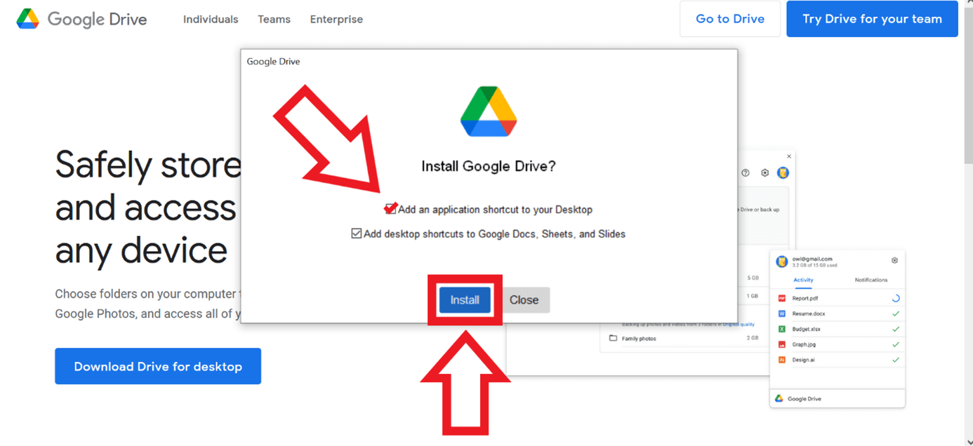 Google Drive for Desktop - Download