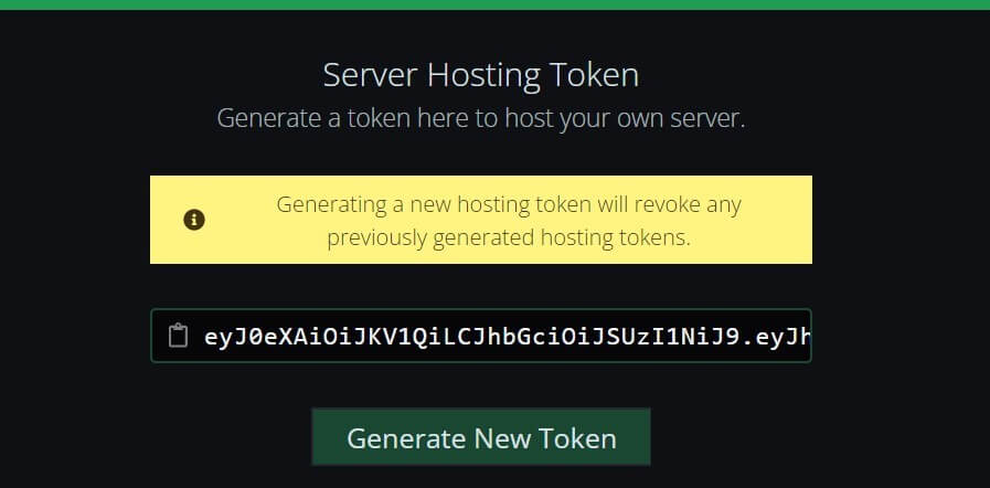 Getting a Path of Titans: Server hosting token