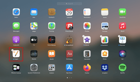 Apps in the Launchpad ready to be deleted