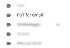 PST archive is synchronized simultaneously in Gmail