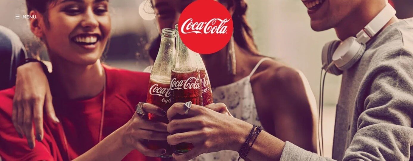 The Coca-Cola homepage