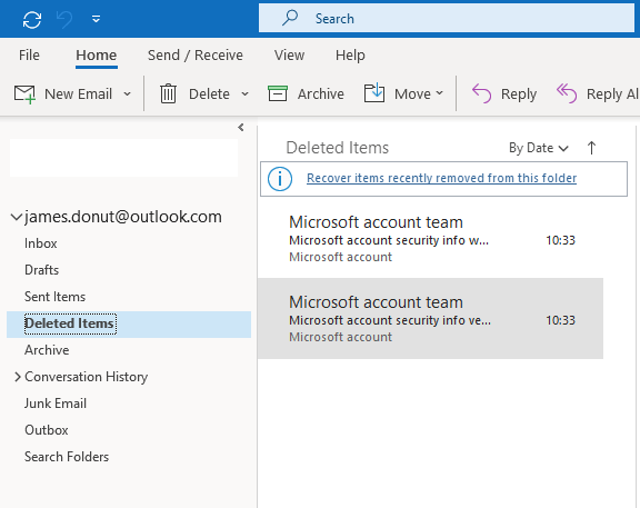 Here's how to recover deleted emails in Outlook -