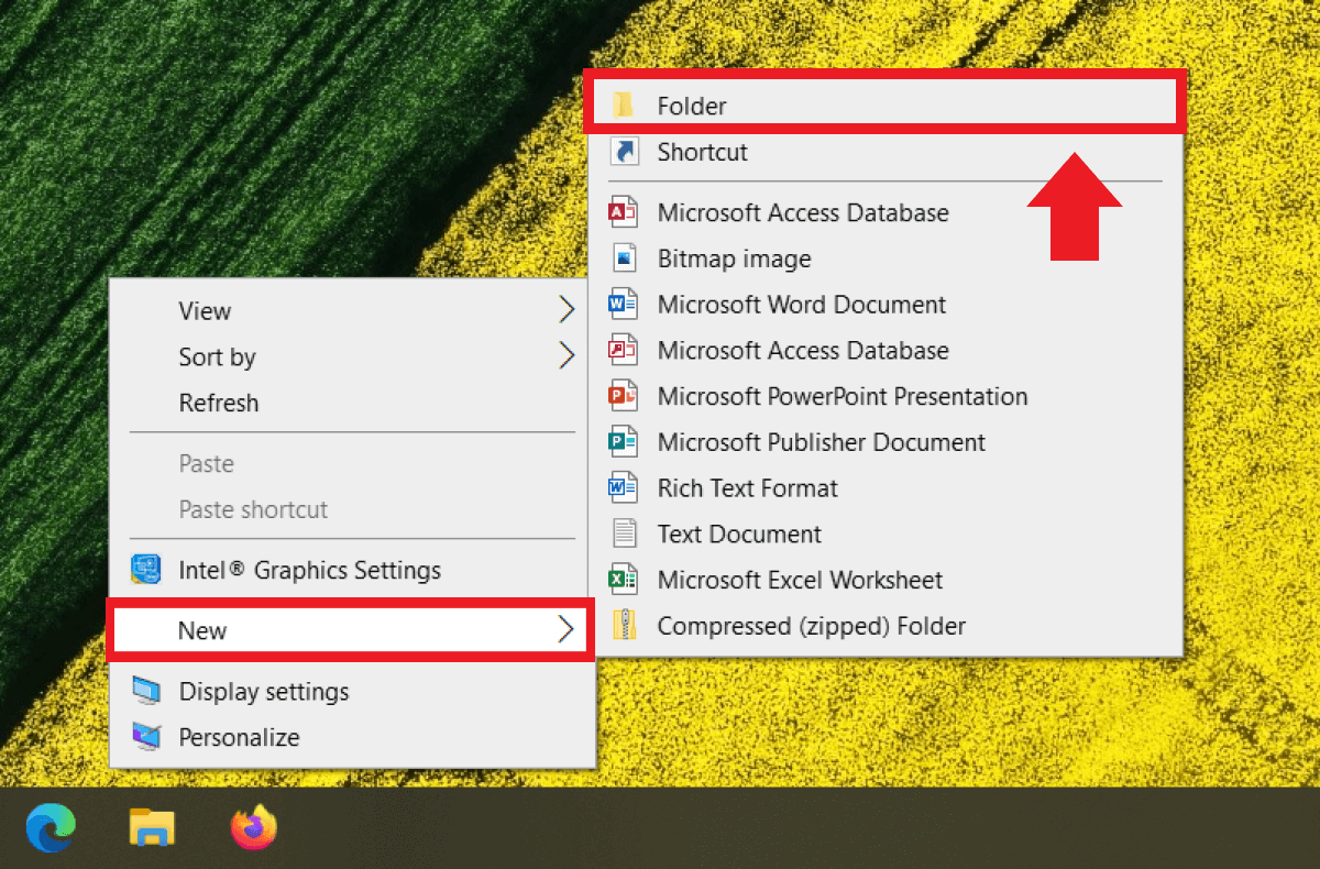 Windows 10: Right-click on the desktop, select “New” and “Folder” to access God Mode