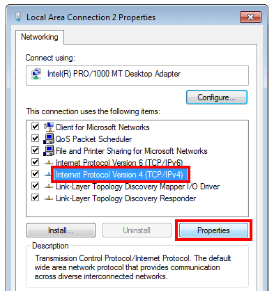 Windows 11: Select Internet Protocol