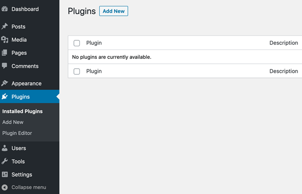 Install new WordPress plugin