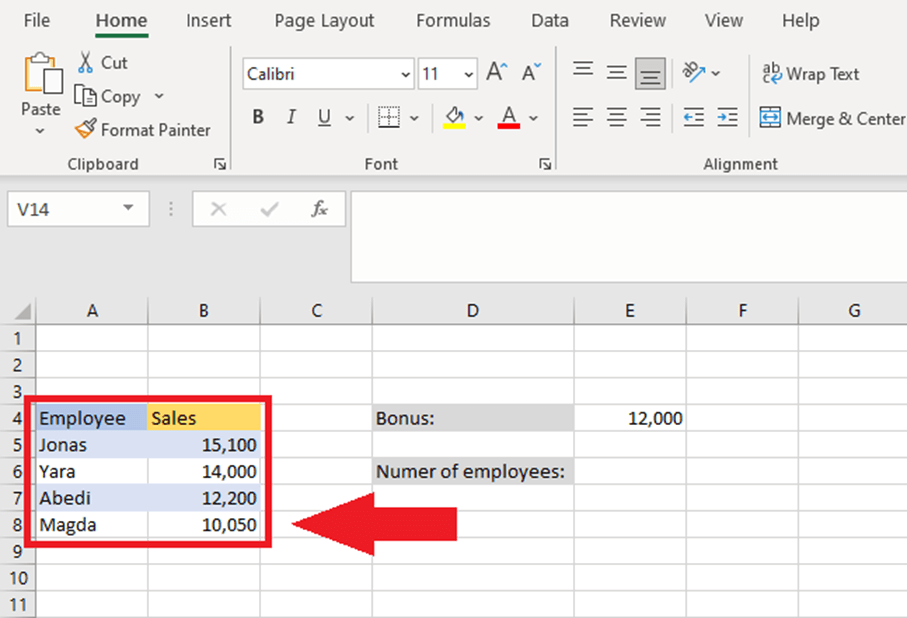 XMATCH - example 2 of a use case: an Excel spreadsheet with values to be searched