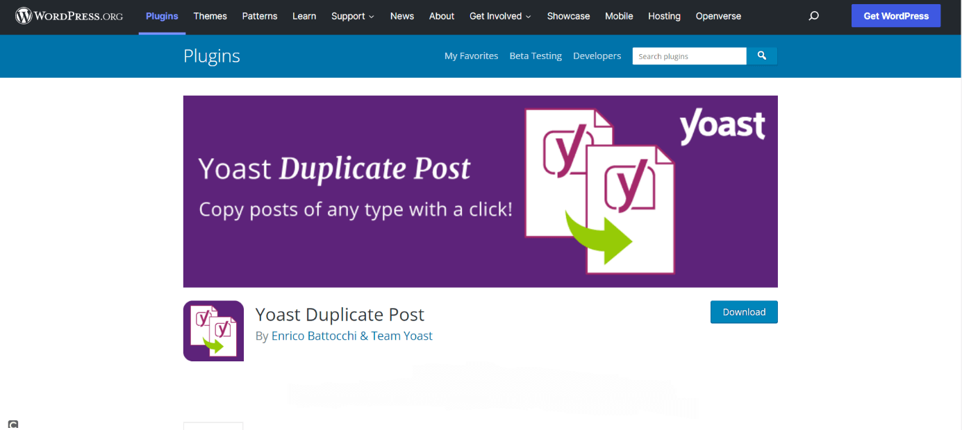 Yoast Duplicate Post plugin