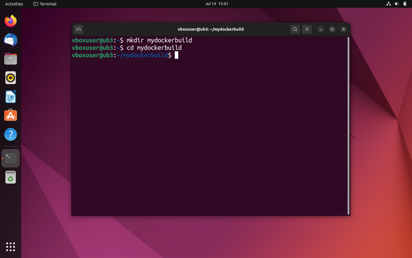 Ubuntu terminal: The command cd Ubuntu terminal: The command cd
