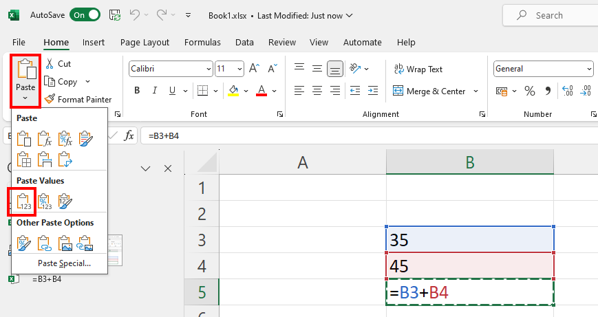 Excel formula: Keep the result