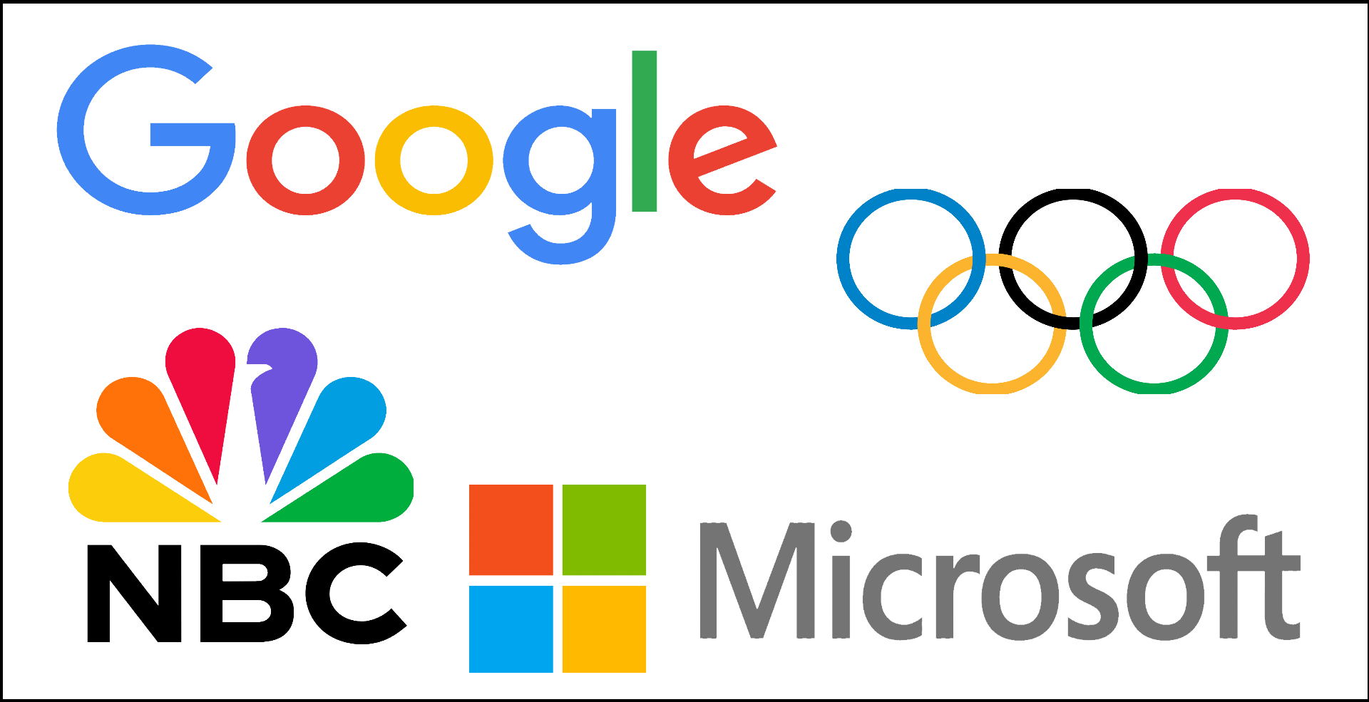 Sampling of multicolored logos