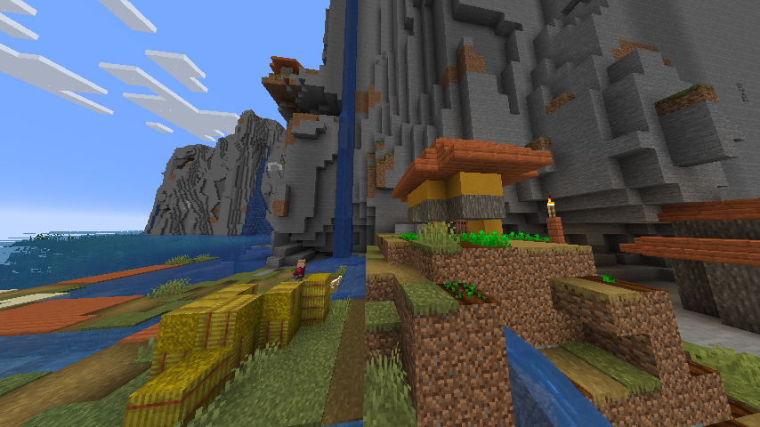 Вертикальная островная деревня -6537256334104833826 Скриншот от Minecraft