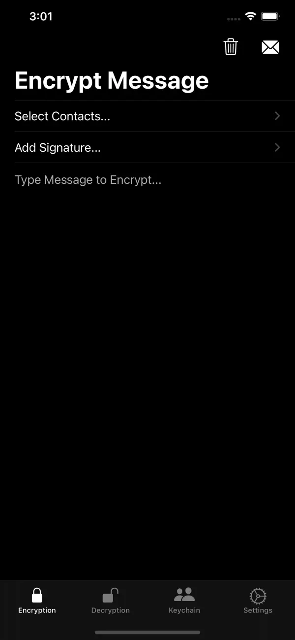 PGPro encryption menu