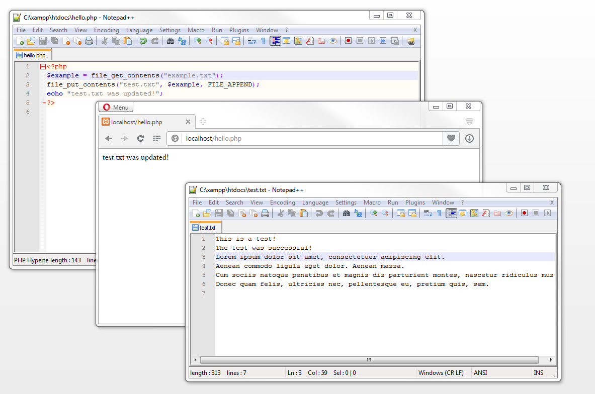 File operations: Transfer content from one file to another File operations: Transfer content from one file to another
