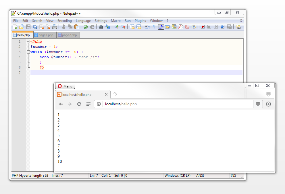 The script counts to 10 and then breaks off The script counts to 10 and then breaks off