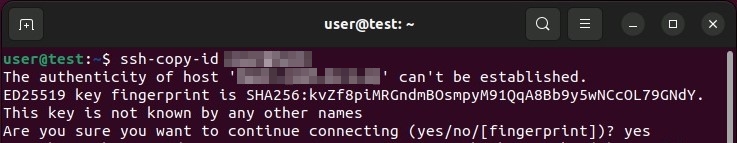 Adding the public SSH key via the Ubuntu Terminal Adding the public SSH key via the Ubuntu Terminal