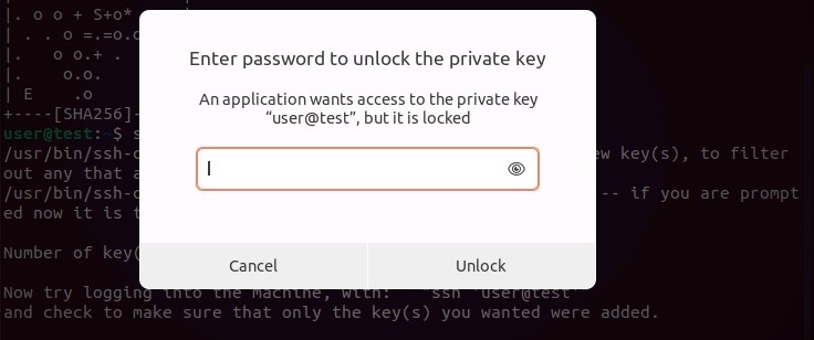 Ubuntu SSH key: Enter password Ubuntu SSH key: Enter password