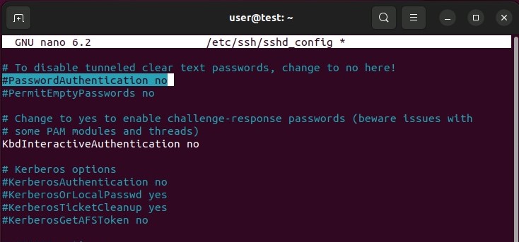 Changing the SSH service configuration file Changing the SSH service configuration file