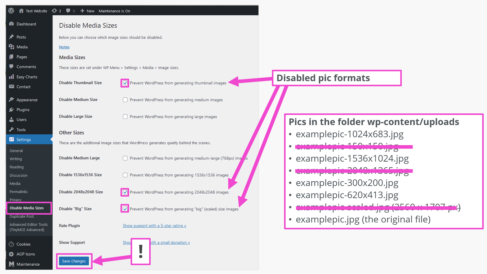 How To Properly Size Images in WordPress (PSI Item)