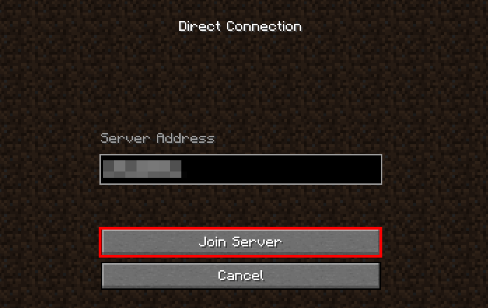 Minecraft: Join server via IP Image: Minecraft: Join server via IP