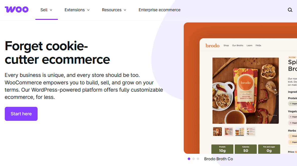 WooCommerce website screenshot WooCommerce website screenshot