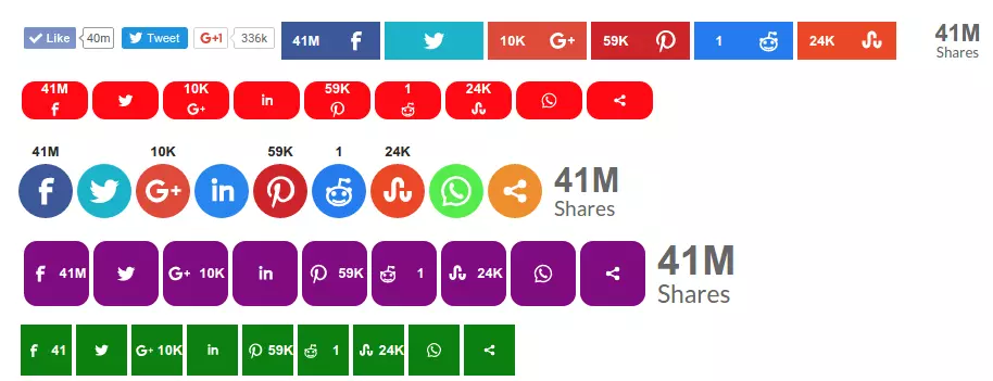 Image: Website for Sassy Social Share plugin