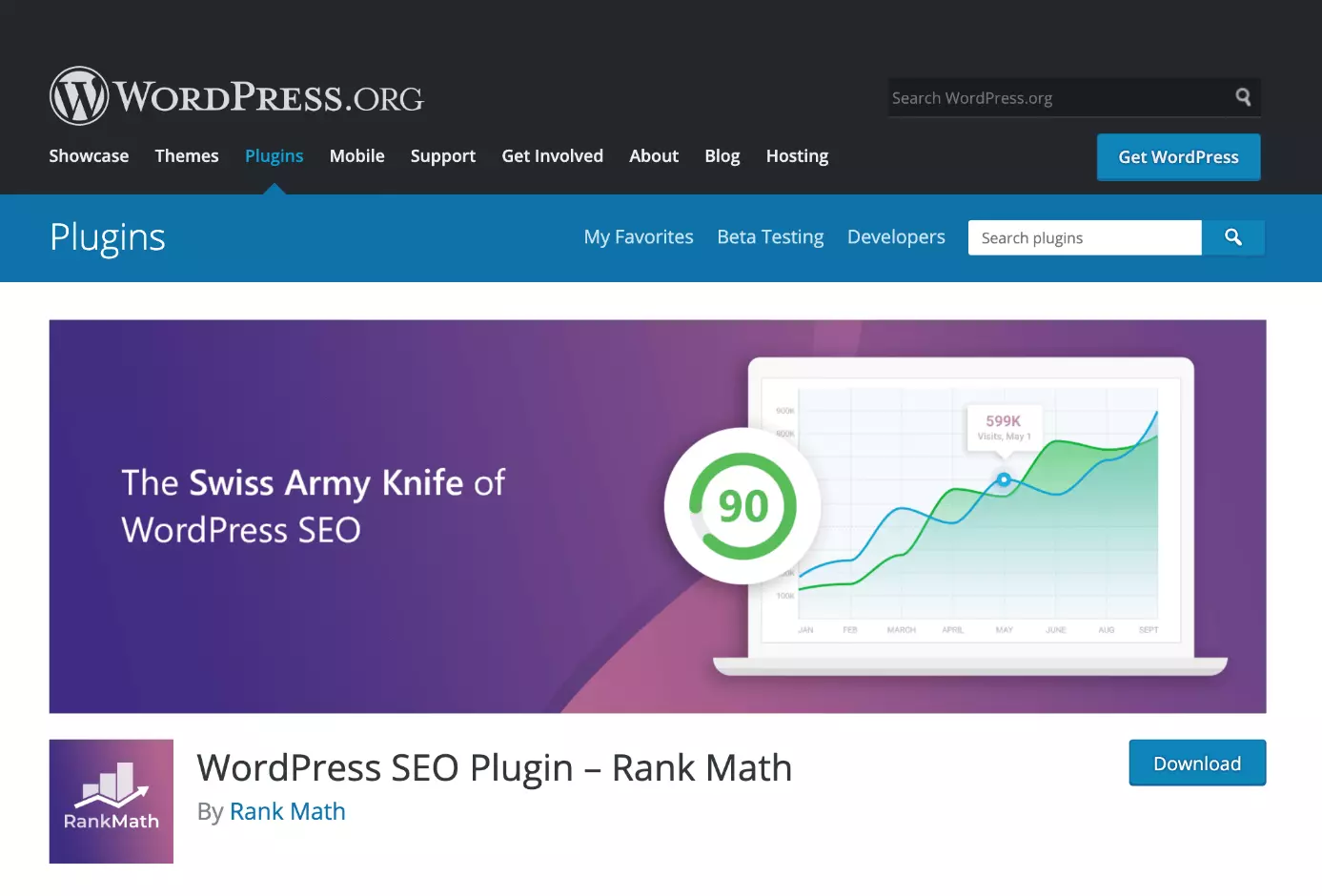 Image: Rank Math SEO plug-in for WordPress, available from WordPress.org