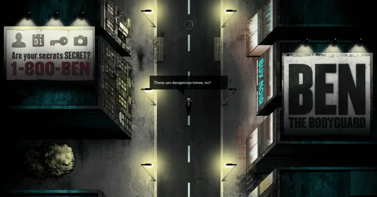 Screenshot of the parallax website, benthebodyguard.com Screenshot of the parallax website, benthebodyguard.com