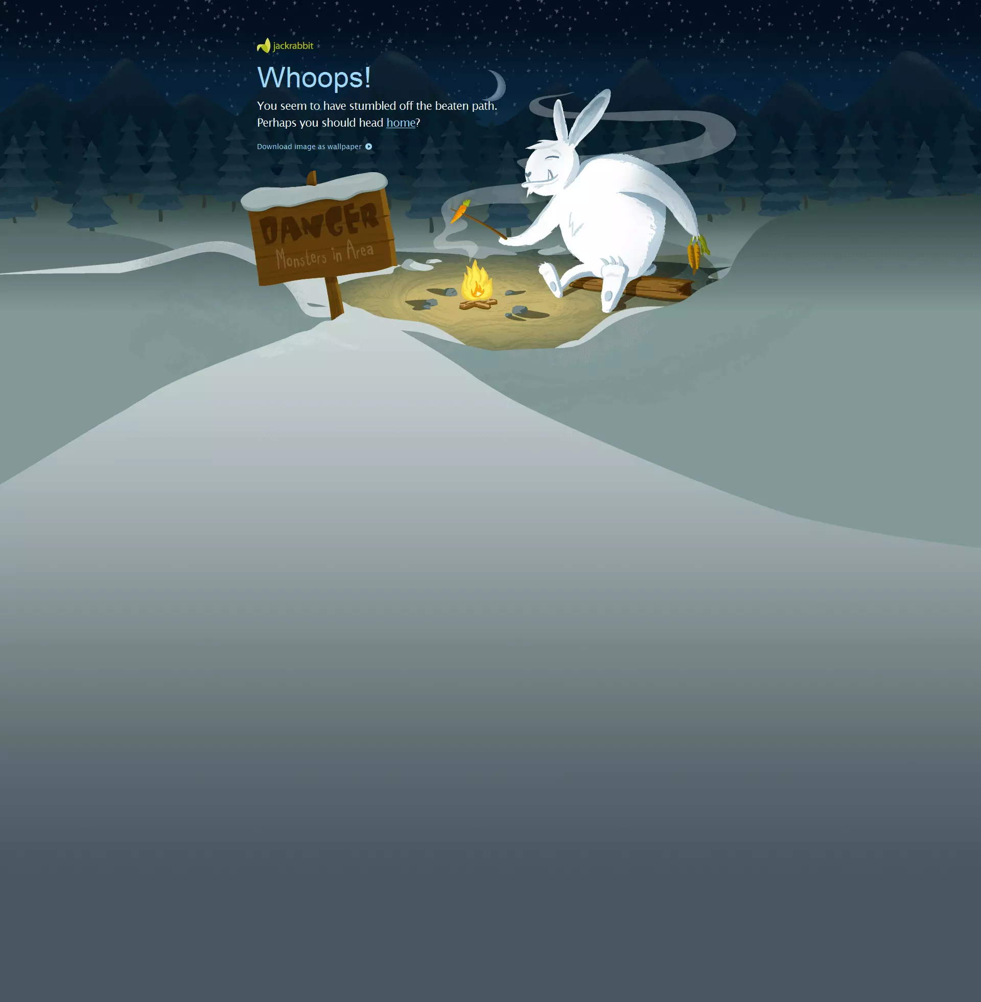 Image: Jackrabbit Design’s 404 page