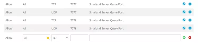 Open Smalland server ports in the IONOS Customer Center Open Smalland server ports in the IONOS Customer Center