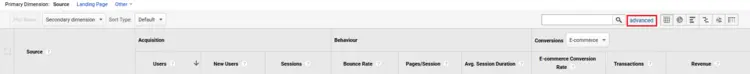 Google Analytics Demo Account: extra filter options Google Analytics Demo Account: extra filter options