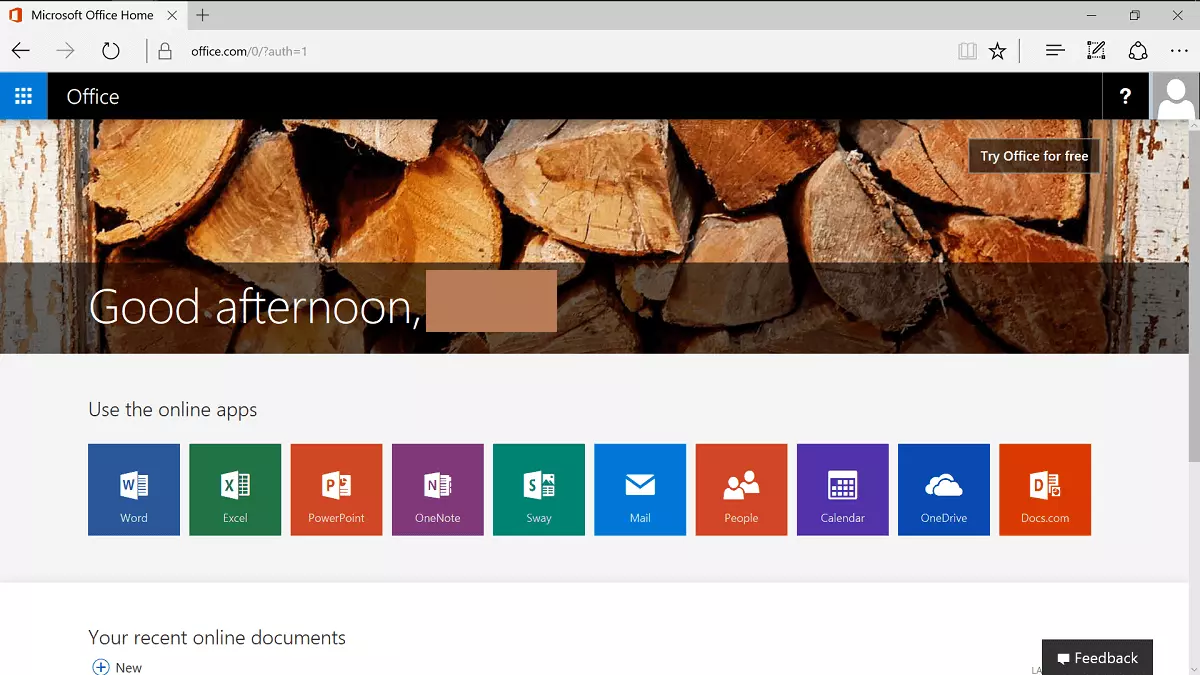 Image: Microsoft Office Online: work from anywhere
