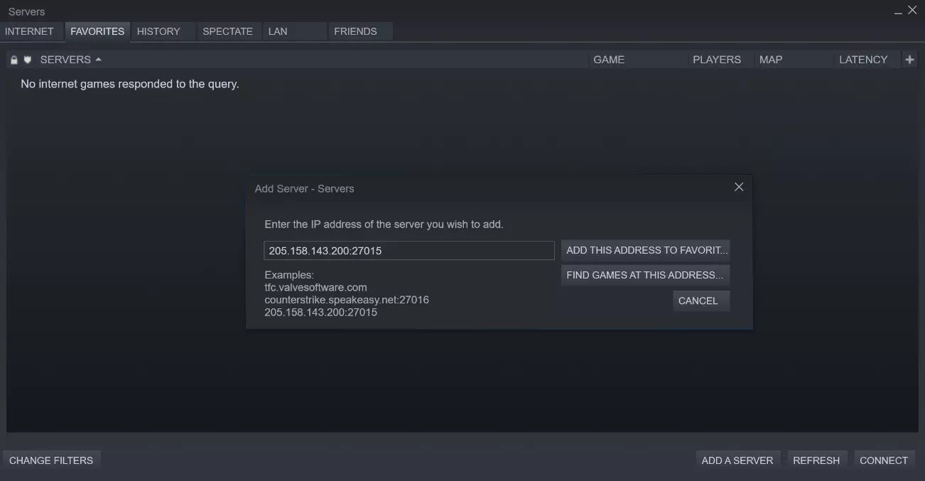 Image: Steam Client: Add ARK Server to Favorites