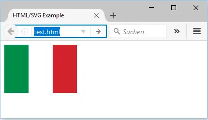 Example of an inline vector graphic ‘Italian flag’ Example of an inline vector graphic ‘Italian flag’