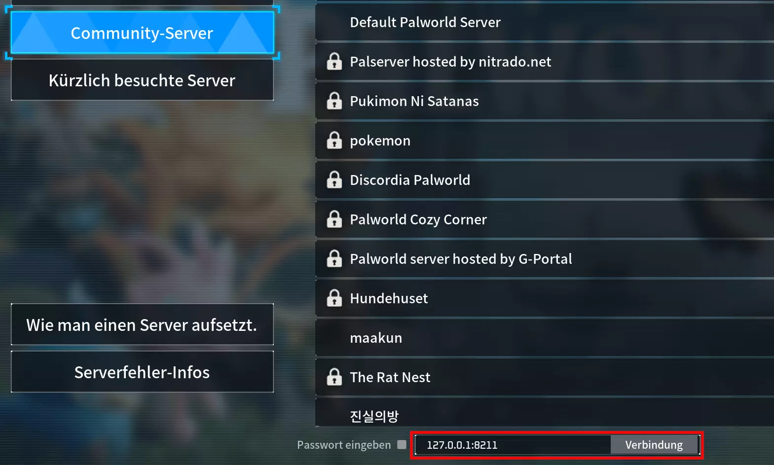 Image: Palworld: List of community servers
