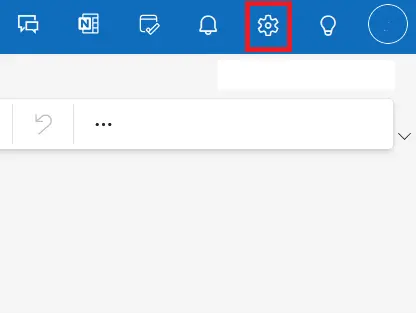 Image: Outlook web calendar settings menu