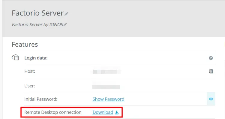 IONOS customer center: Setting up a remote desktop connection IONOS customer center: Setting up a remote desktop connection
