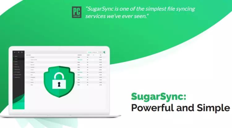 SugarSync website screenshot SugarSync website screenshot