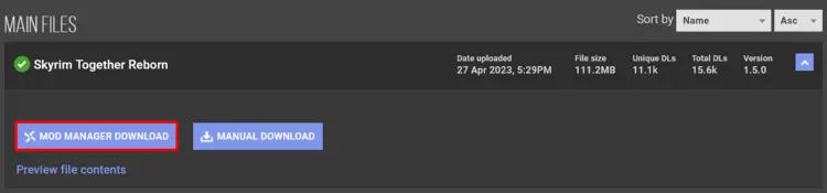 Skyrim Together Reborn: Download via Mod Manager Skyrim Together Reborn: Download via Mod Manager