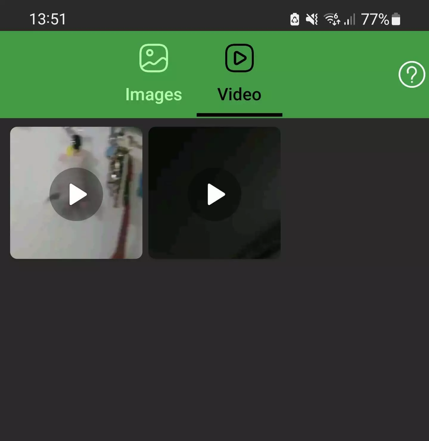 Image: WhatsApp status videos in the “Status Saver – Downloader” app