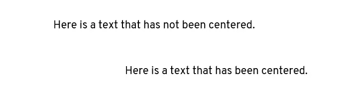 HTML centering example Image: HTML centering example