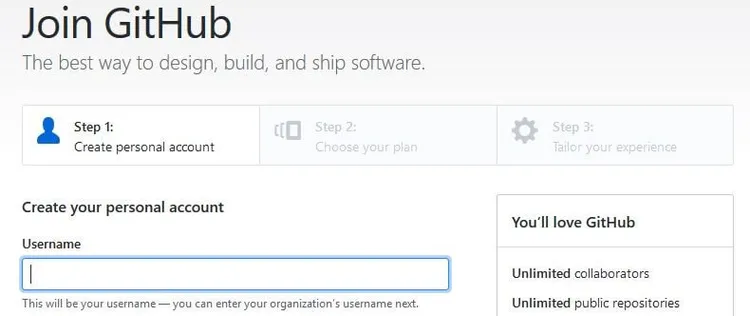 GitHub: registration form GitHub: registration form
