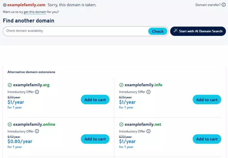 IONOS Domain-Checker IONOS Domain-Checker