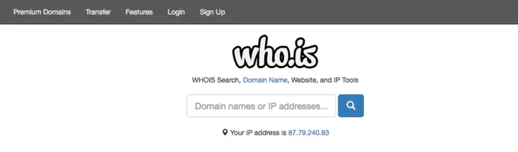 Screenshot of who.is Screenshot of who.is