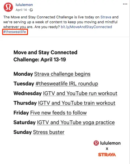 Online marketing hashtags: lululemon Facebook account Online marketing hashtags: lululemon Facebook account