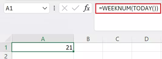 Excel: Insert WEEKNUM for today’s date Excel: Insert WEEKNUM for today’s date