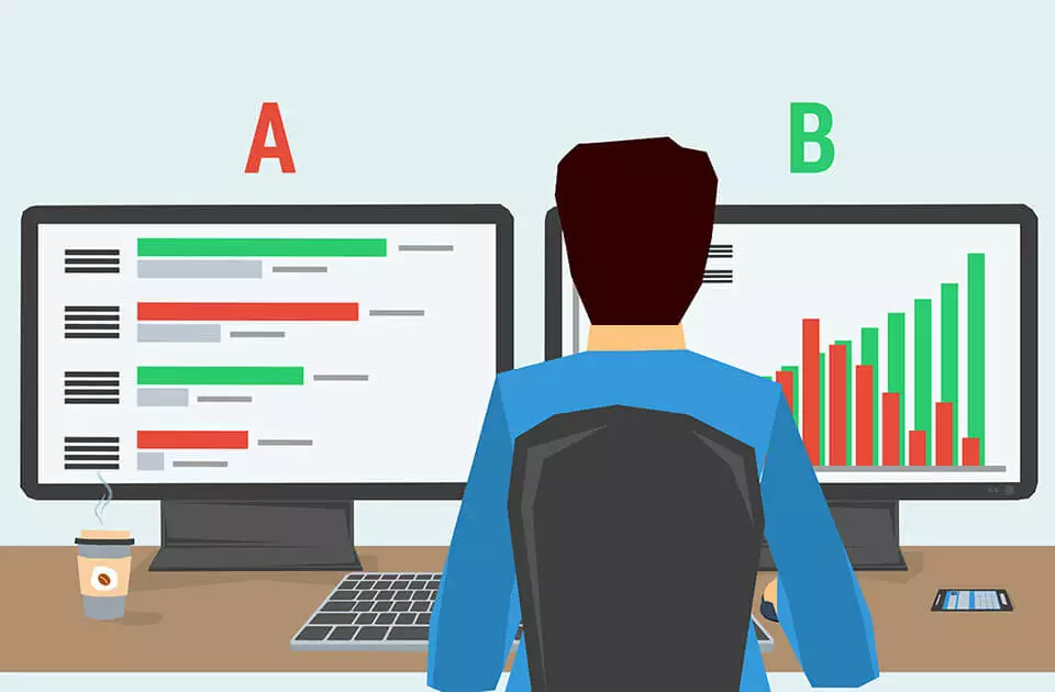 Image: A/B testing: the basic principle