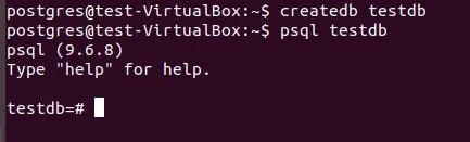 Ubuntu 17.10: psql client connected to testdb Ubuntu 17.10: psql client connected to testdb