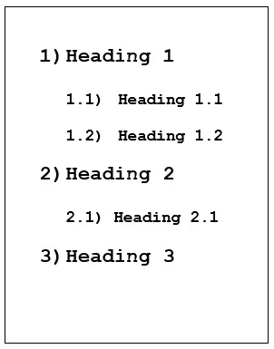 Image: Numbered headings