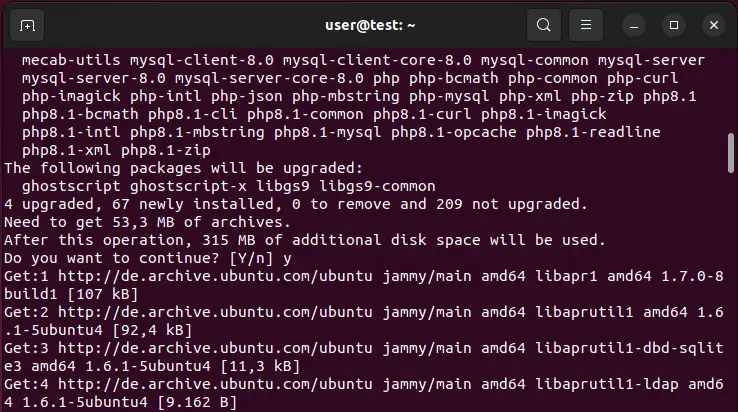 Ubuntu 22.04: Installing PHP, MySQL and Apache via terminal Ubuntu 22.04: Installing PHP, MySQL and Apache via terminal