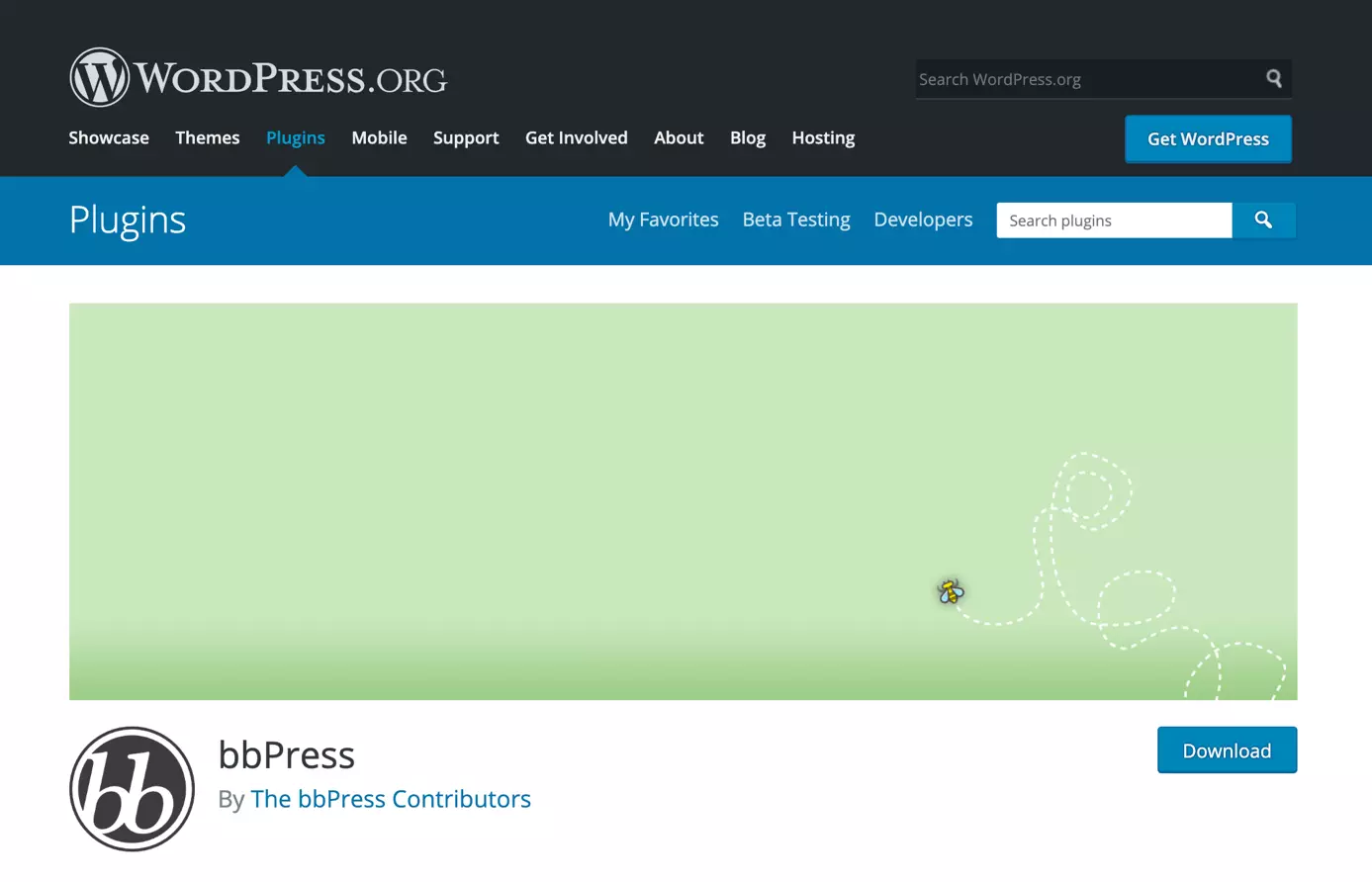 Image: bbPress download from WordPress.org